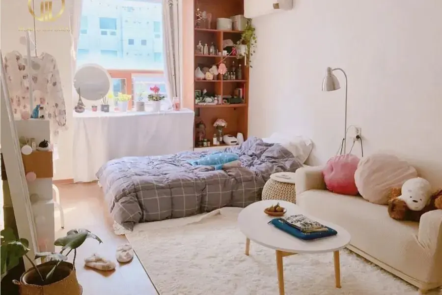 Mẫu phòng trọ kiểu Hàn Quốc ấm cúng, dễ thương