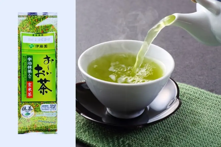 Trà xanh gạo lứt rang Nhật Bản giúp mát gan thanh nhiệt.