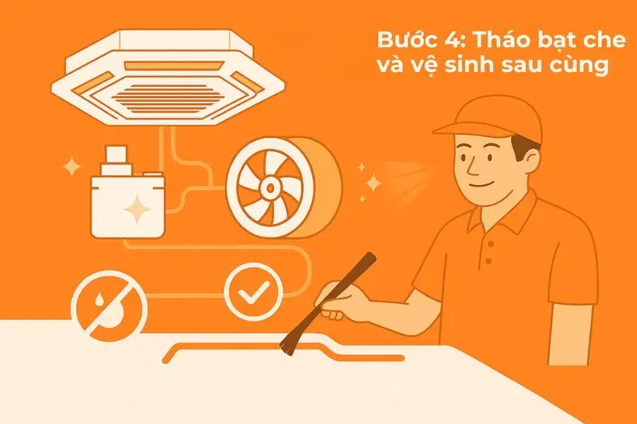 (Hình minh họa) Cẩn thận tháo bạt và kiểm tra.
