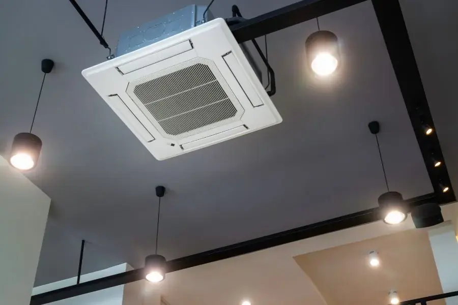 Hệ thống điều hòa công nghiệp âm trần lắp đặt tại văn phòng
