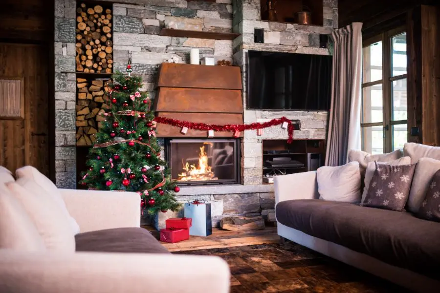 Mẫu lò sưởi Noel đẹp số 18.
