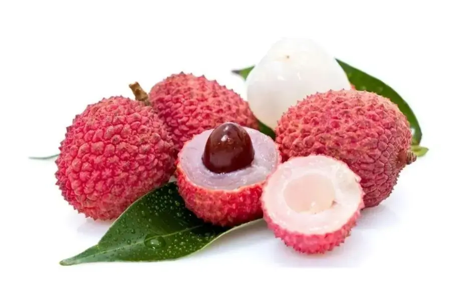 Vải thiều khi bóc vỏ