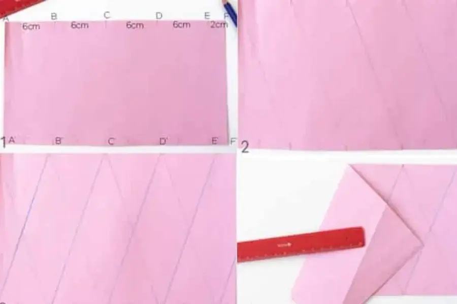 Chia tờ giấy a4 thành từng phần