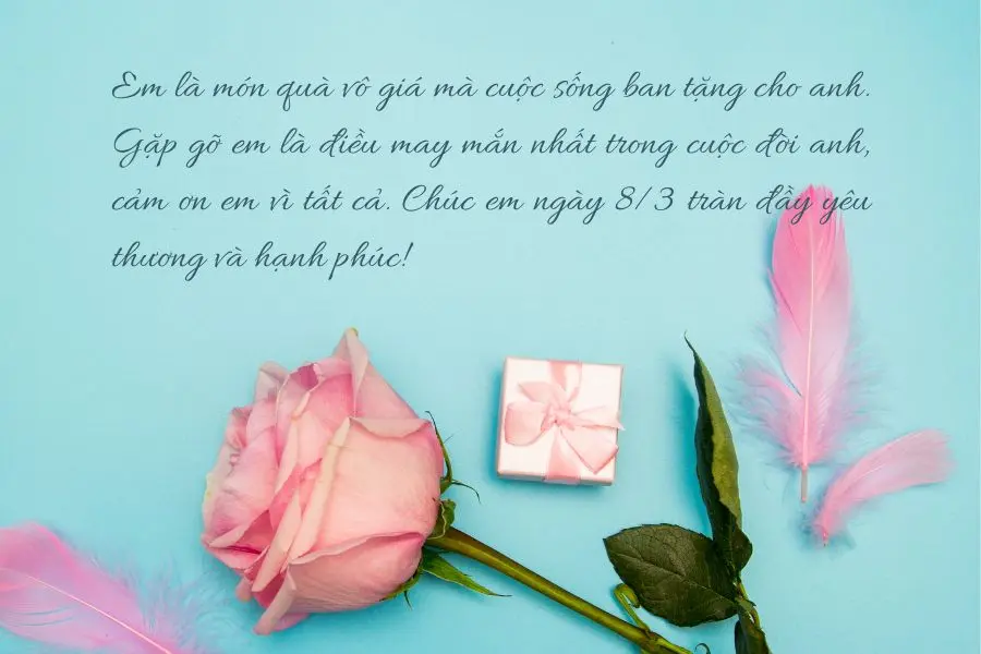 Những status 8/3 dành tặng vợ/người yêu chứa đựng yêu thương chân thành.