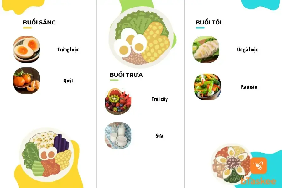 Thực đơn giảm cân ngày 6 cùng với trứng
