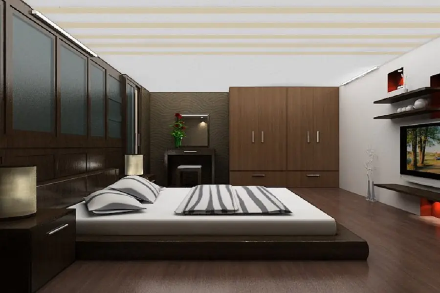 Vị trí kê giường kín gió, yên tĩnh, hợp phong thủy để đảm bảo môi trường nghỉ ngoi cho người già