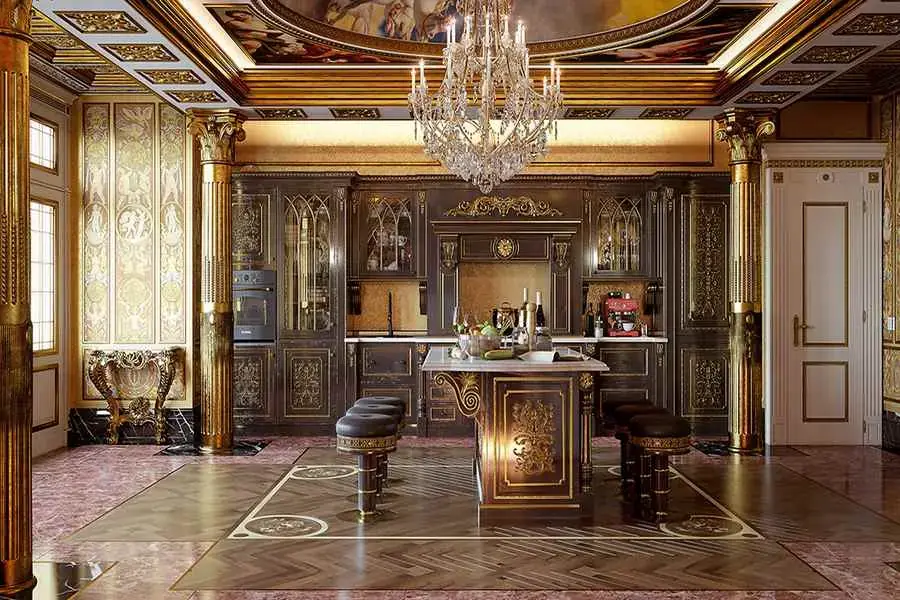 Phong cách Baroque với những đường nét cầu kỳ
