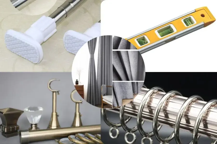 Chuẩn bị các vật dụng cần thiết trước khi tiến hành treo rèm cửa.