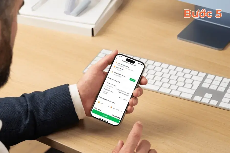 Xác nhận và đăng việc.