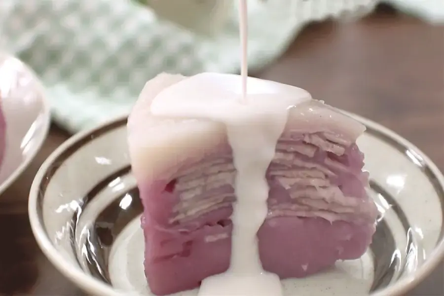 Bánh khoai môn hấp hoàn chỉnh