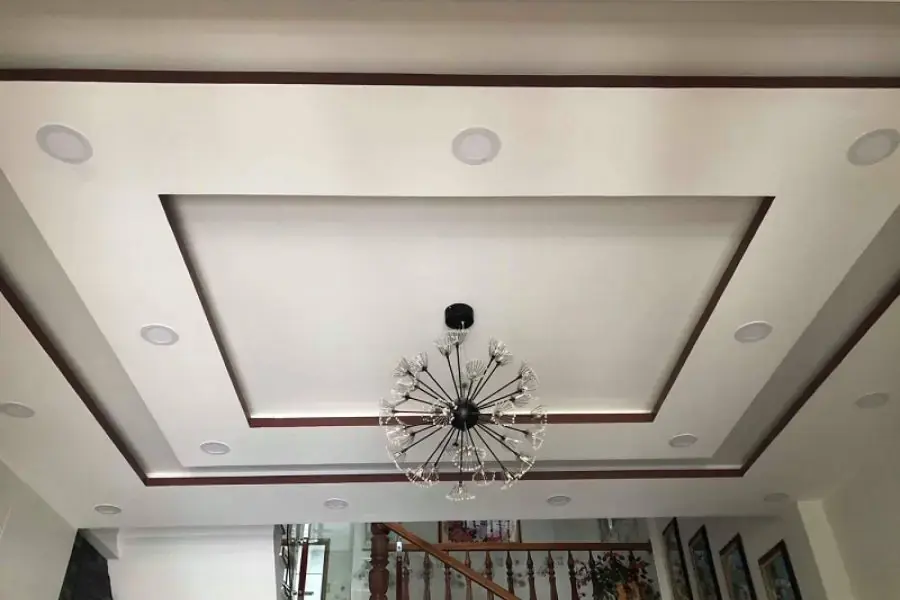 Thiết kế trần thạch cao để không gian nhà hướng Tây thêm mát mẻ