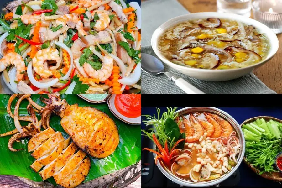 Thực đơn đãi tiệc 5 món