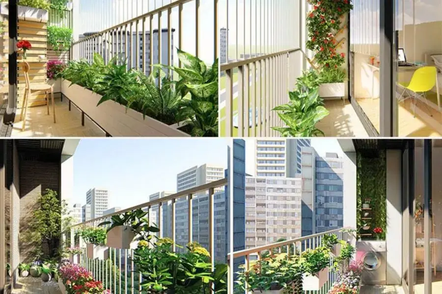 Ban công là khu vực nhô ra của căn nhà
