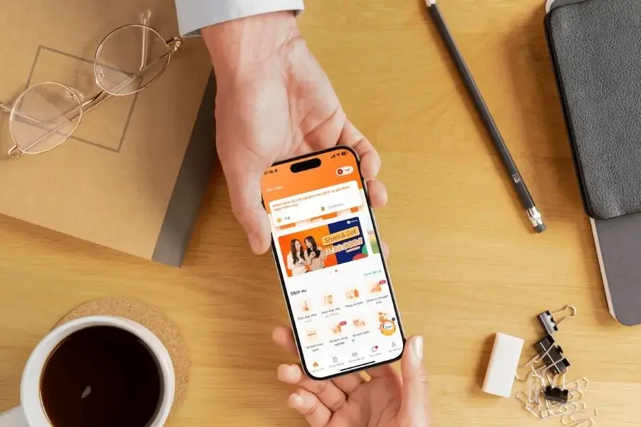 Đặt dịch vụ vệ sinh điều hoà trên app bTaskee.