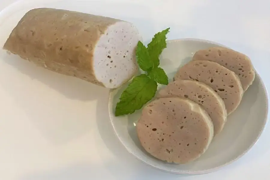 Chả lụa cắt khoanh mỏng