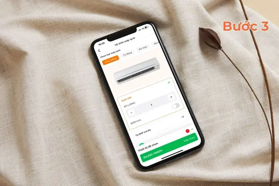 Chọn loại máy lạnh cần vệ sinh.