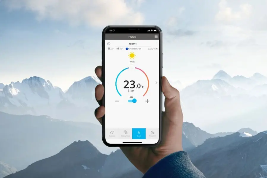 Thao tác đơn giản nhanh chóng để kích hoạt chế độ powerful qua ứng dụng Panasonic Comfort Cloud.
