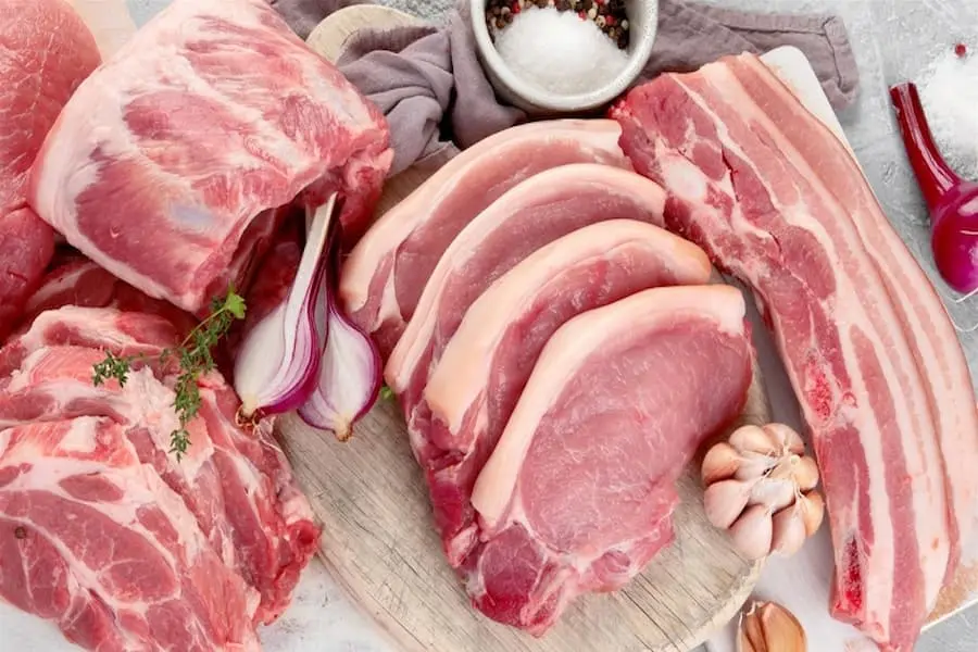 Thịt heo bổ sung vitamin & khoáng chất.