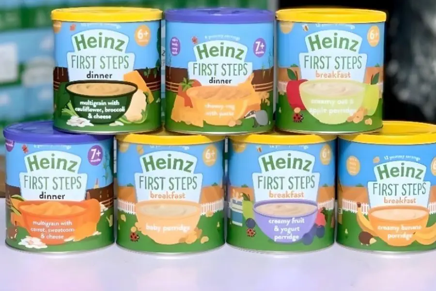 Bột ăn dặm Heinz Anh nổi tiếng trên toàn cầu với chất lượng đã được kiểm chứng.
