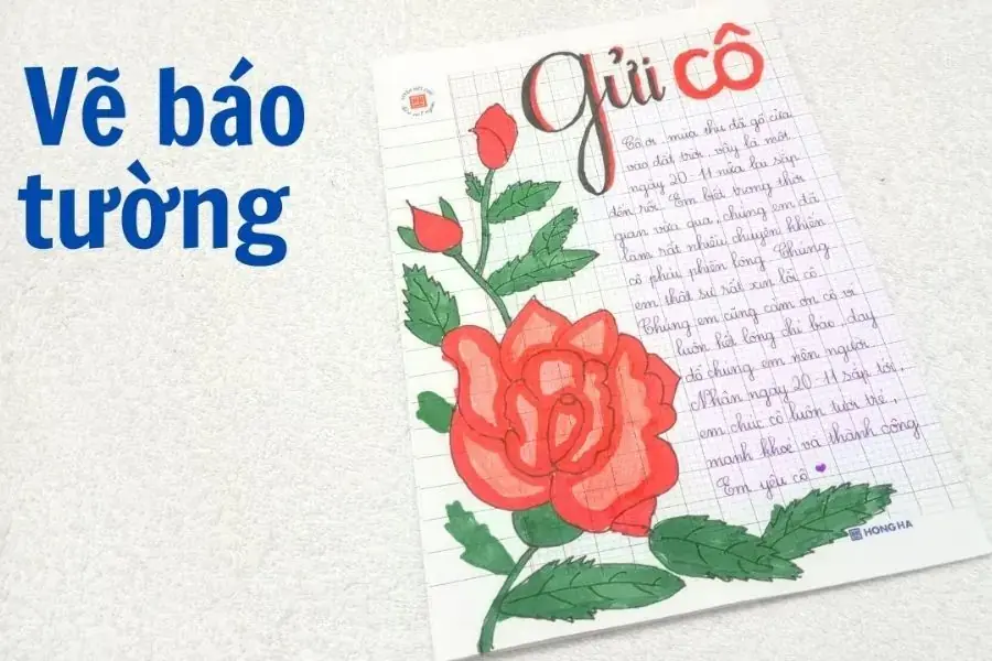 Bạn có thể tự sáng tác các bài thơ báo tường hay dành tặng thầy cô.