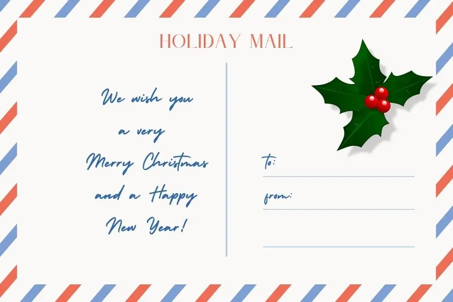 Thư gửi Ông già Noel được trang trí đơn giản, sang trọng.