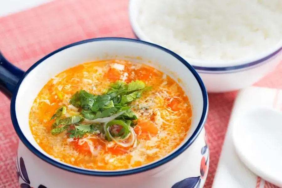 Canh trứng cà chua giàu dưỡng chất