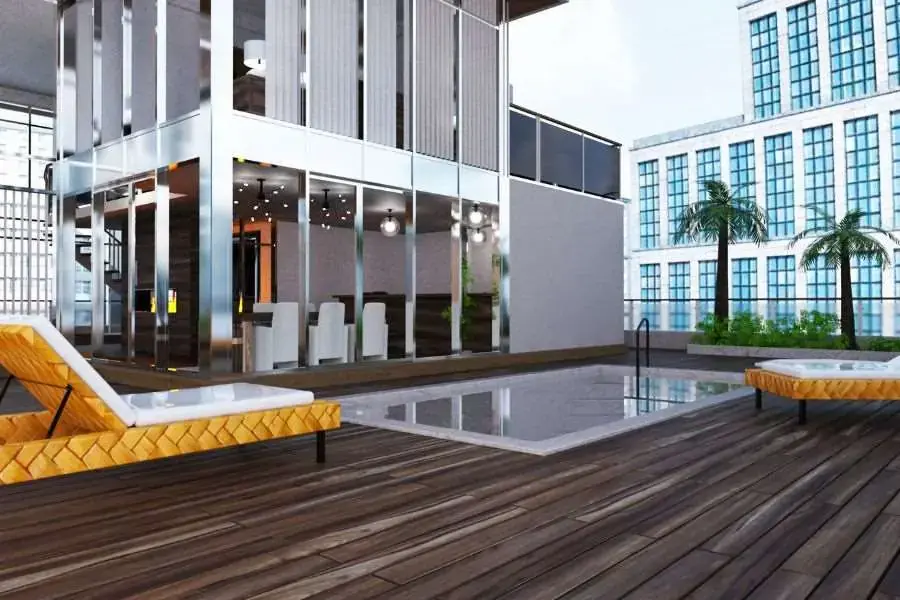 Tham khảo mẫu penthouse có hồ bơi riêng bên ngoài ban công