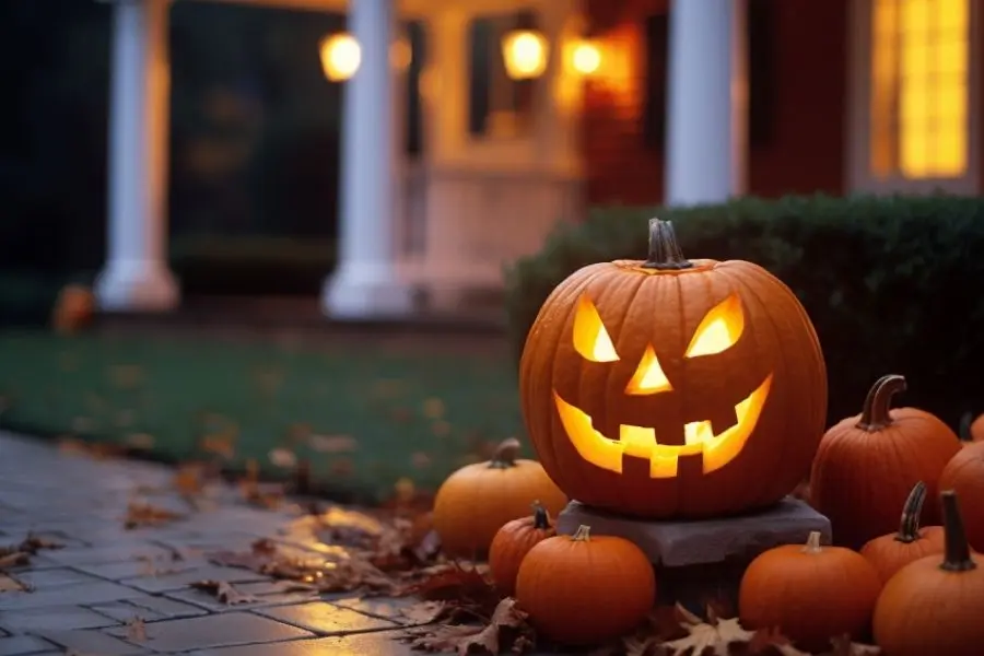 Bí ngô Halloween đầy ma quái.