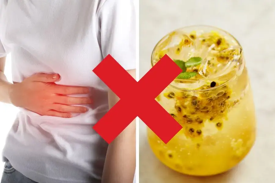 Những người bị bệnh viêm dạ dày không nên uống nước ép có vị chua như chanh leo, chanh,...