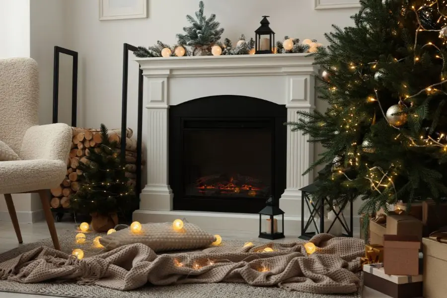 Mẫu lò sưởi Noel đẹp số số 3.