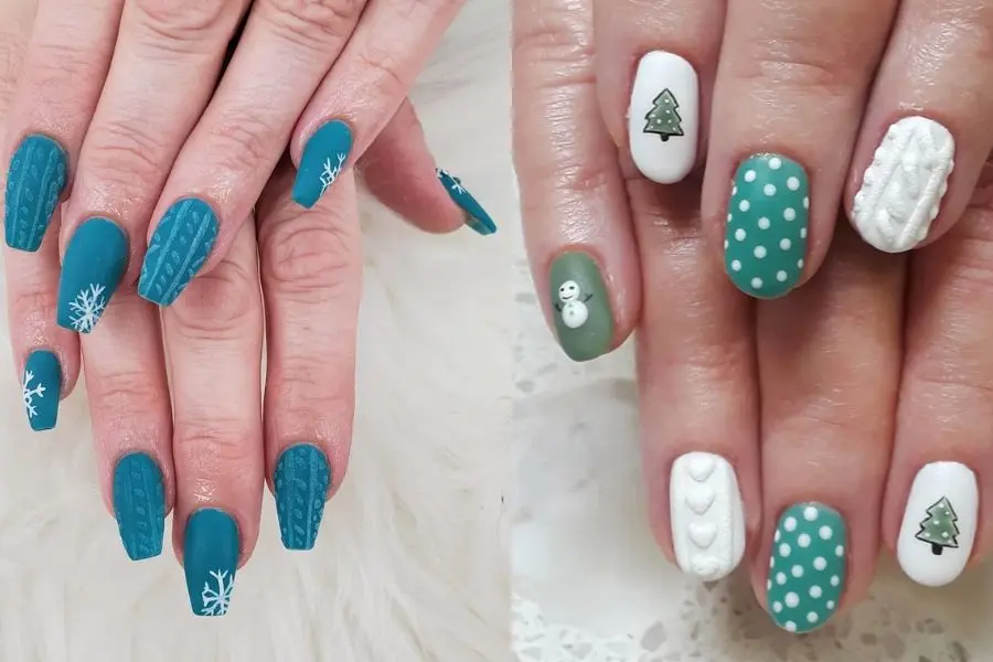 Nail xinh full 1 màu hoặc mix màu đều rất nổi bật.