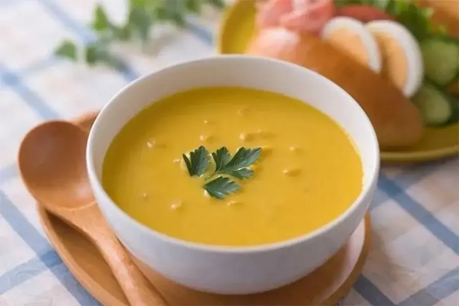 Món cháo bí đỏ sữa thơm ngon và bùi miệng