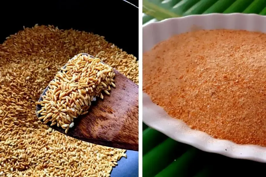 Làm thính gạo để ướp tép