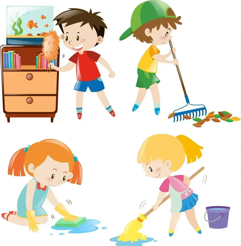 Có rất nhiều việc nhà mà bé có thể được hướng dẫn và giao việc từ sớm