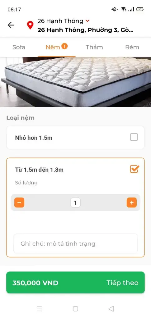 Cung cấp thông tin vào những ô trống