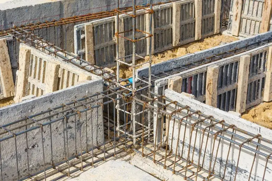 Móng nhà bằng bê tông, cốt thép