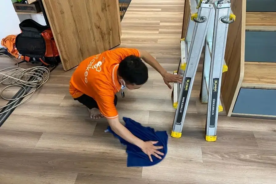 Lau dọn và trả lại hiện trạng ban đầu.