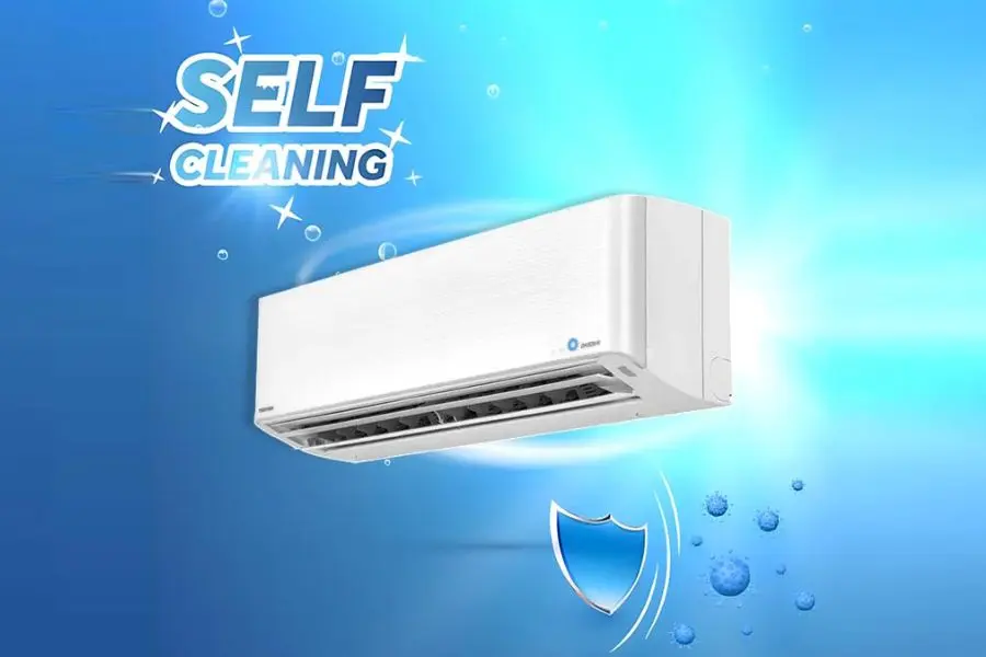 Chức năng tự động làm sạch giúp máy hoạt động tốt, ngăn nấm mốc, vi khuẩn phát triển.