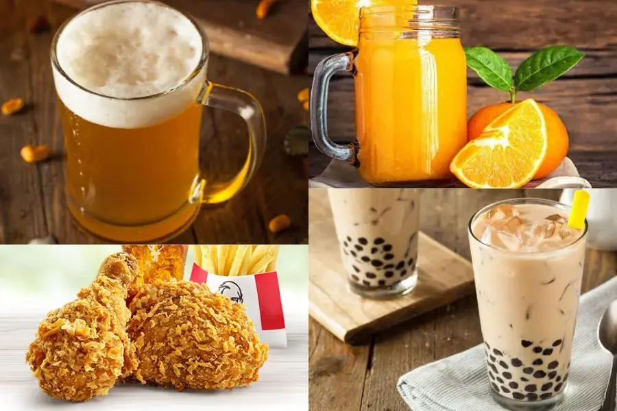 So với các loại đồ uống, thực phẩm khác, bia có lượng calo ở mức trung bình