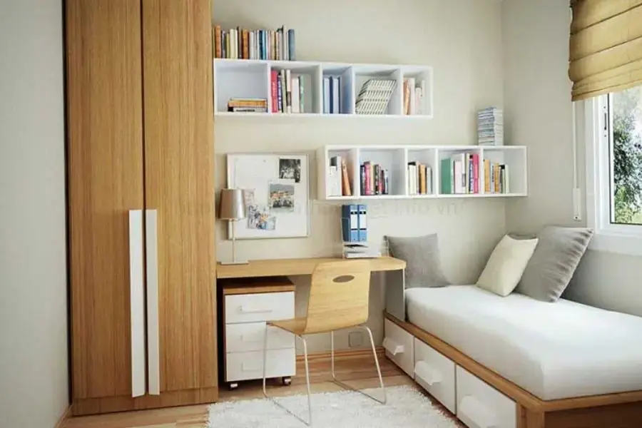 Tận dụng tối đa không gian phòng trọ để không gian sống thoải mái nhất