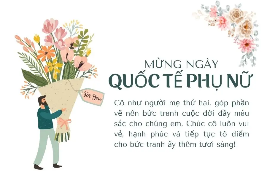 Những lời chúc 8/3 cho cô giáo chủ nhiệm đầy cảm động.