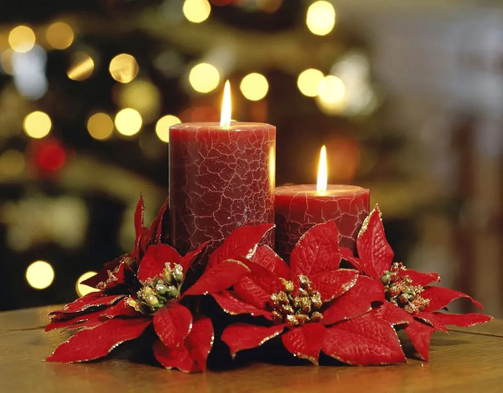 Sử dụng nến thơm trang trí không gian Noel