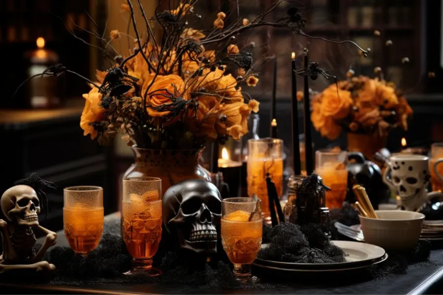 Ý tưởng trang trí mẫu bàn tiệc Halloween đẹp số 16.