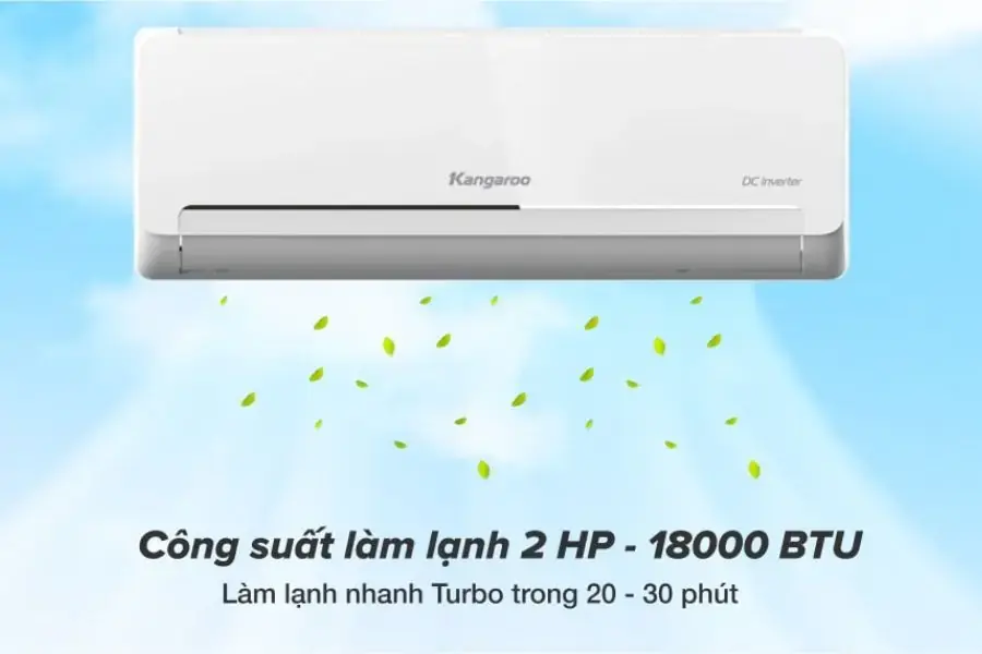 Điều hòa Kangaroo tích hợp chế độ làm lạnh nhanh Turbo