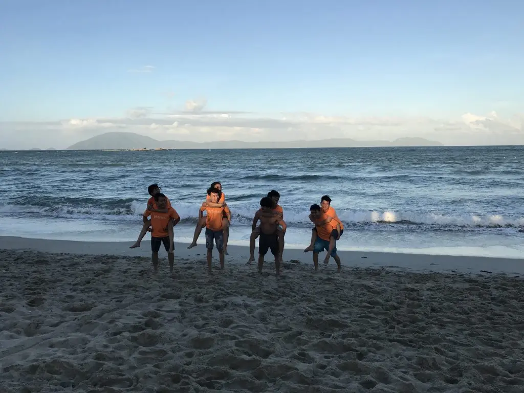 The punishment for the loser of volleyball match