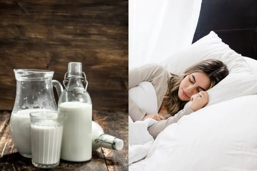Uống sữa trước khi ngủ cho bạn giấc ngủ ngon hơn.