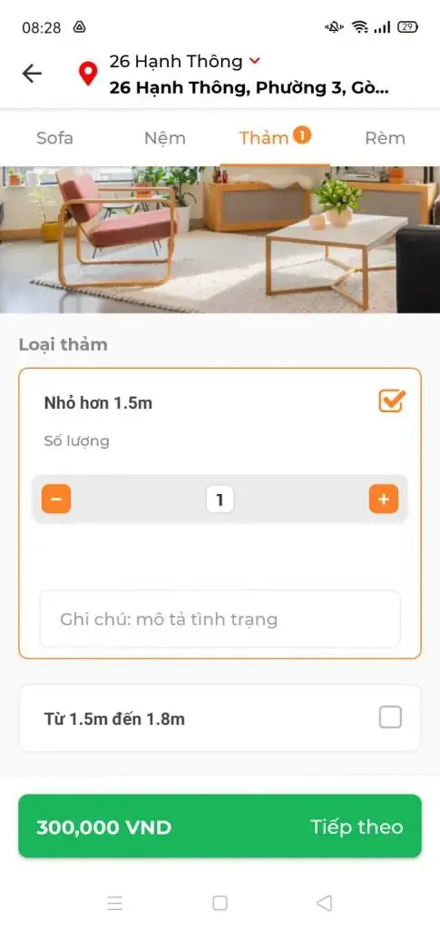 Bước 3: Nhập thông tin chi tiết
