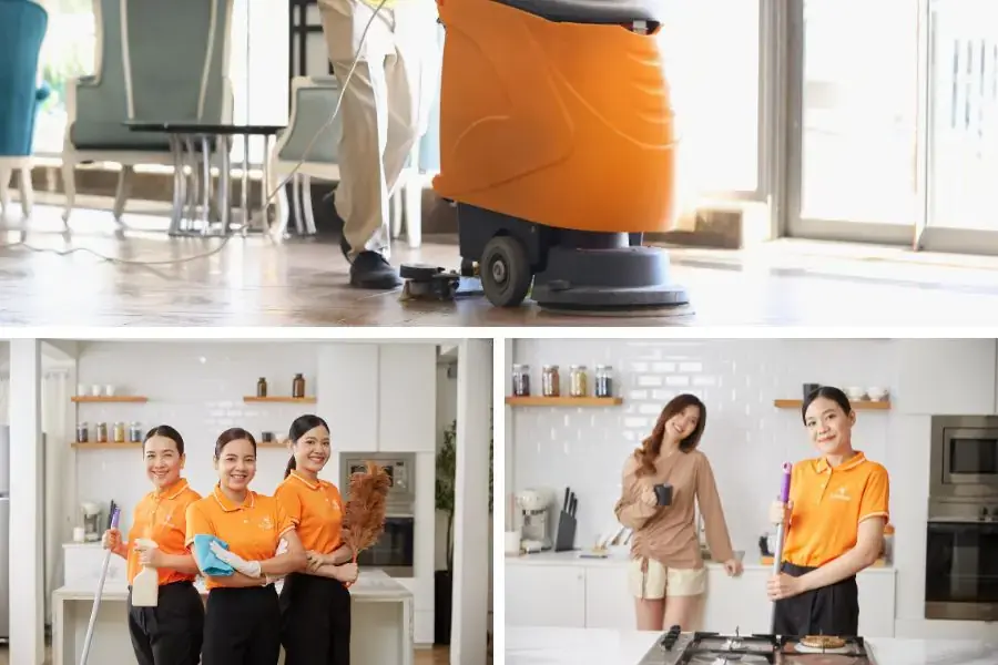 Vệ sinh công nghiệp, tổng vệ sinh và giúp việc nhà theo giờ là 3 loại hình dịch vụ khác nhau.