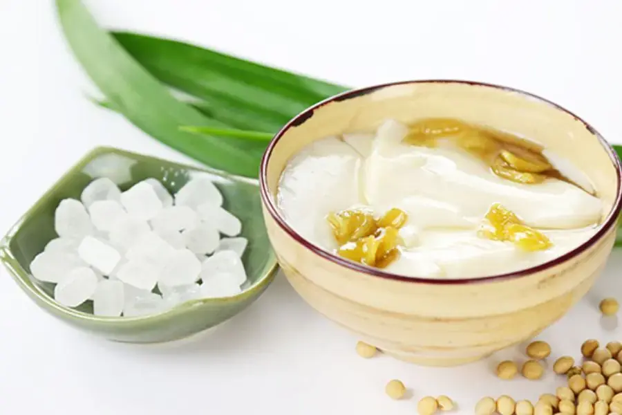 Tàu hũ nước đường thanh mát và thơm ngon