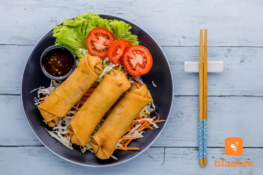Nem rán ăn trực tiếp hoặc kết hợp với rau đều ngon